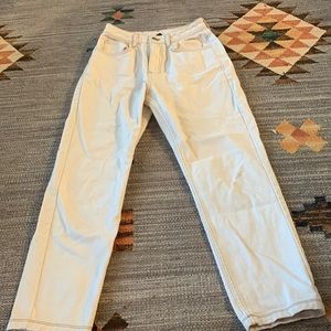 Cream jeans